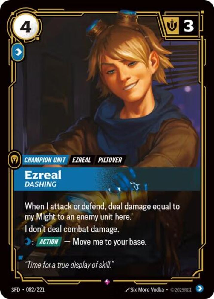 Ezreal - Dashing card