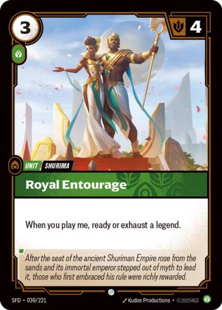 Royal Entourage card