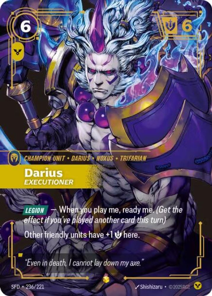 Darius - Executioner (Overnumbered) card