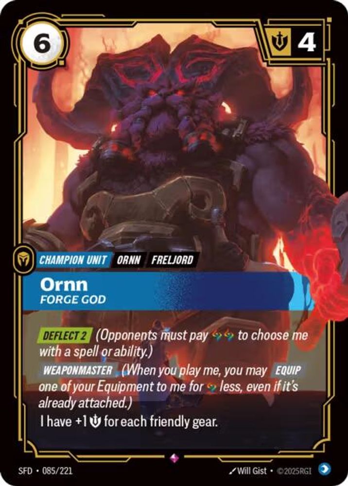 Ornn - Forge God card