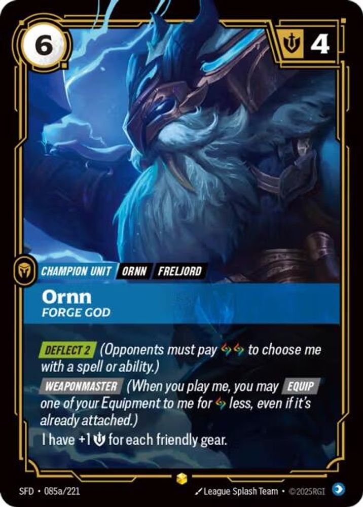 Ornn - Forge God (Alternate Art) card