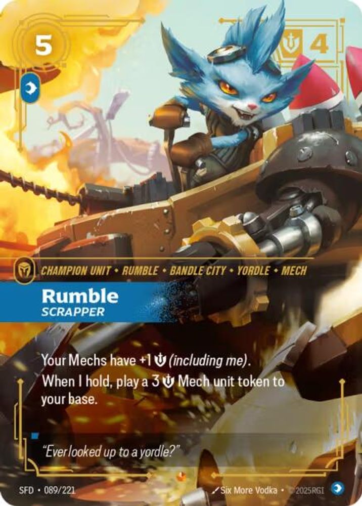 Rumble - Scrapper card