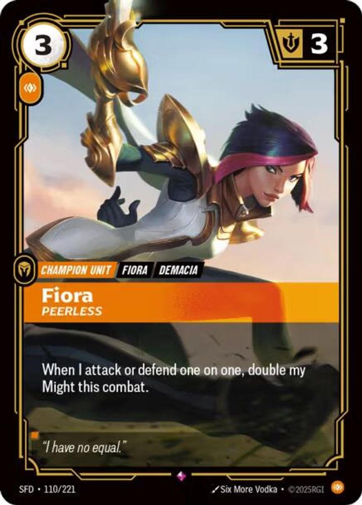 Fiora - Peerless card