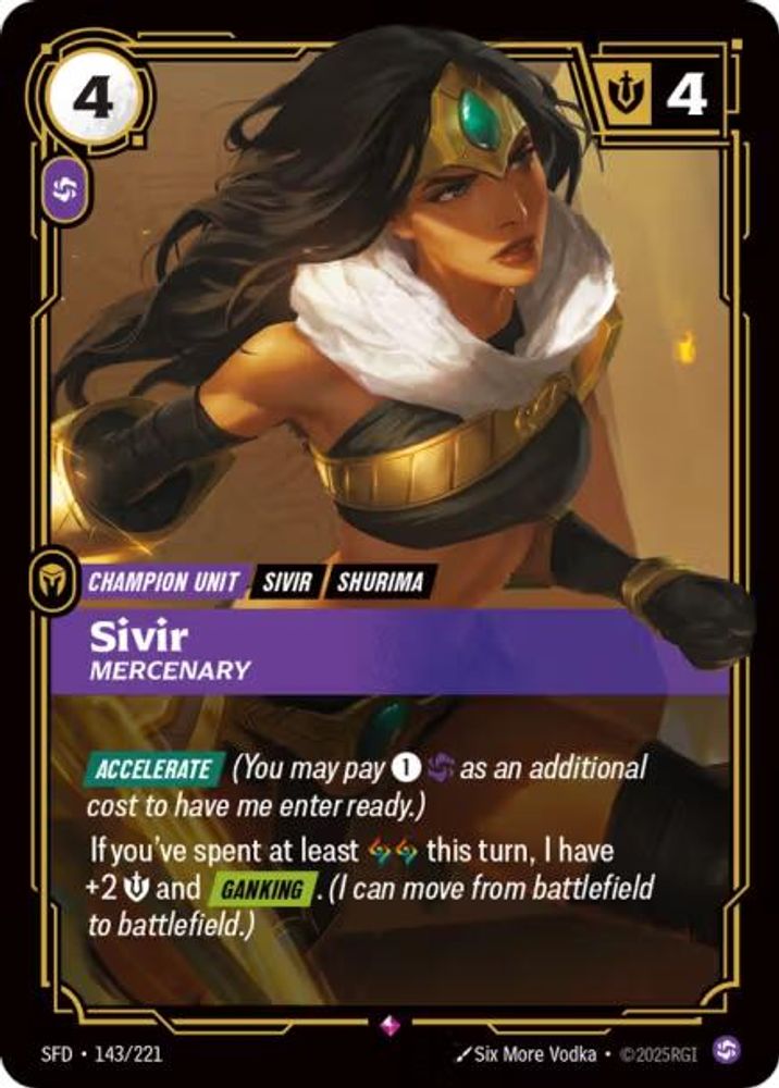 Sivir - Mercenary card