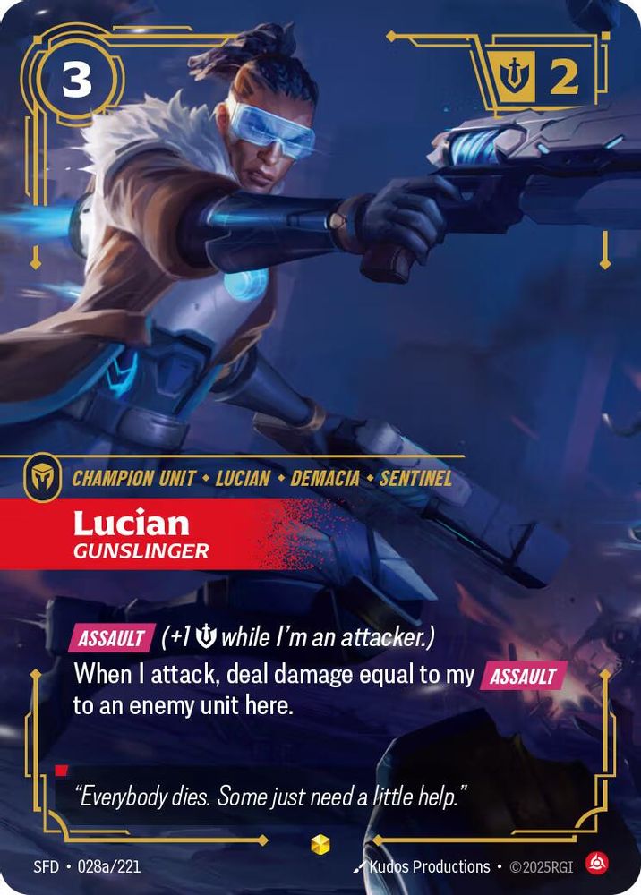 Lucian - Gunslinger (Alternate Art) card