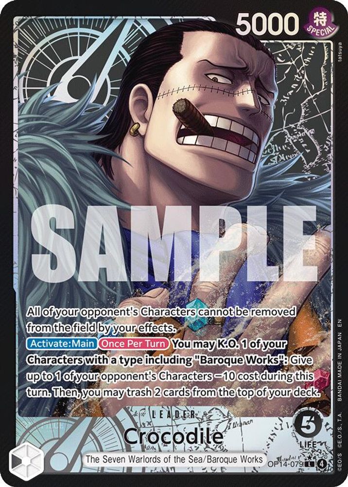 Crocodile - OP14-079 (Alternate Art)
