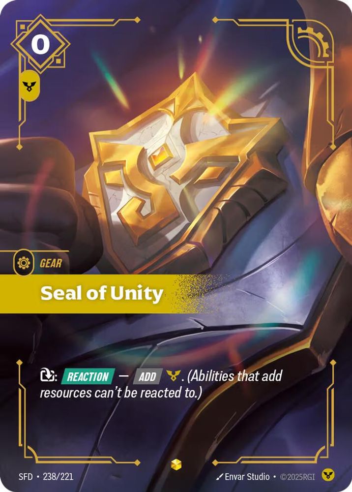 Seal of Unity (Overnumbered) card