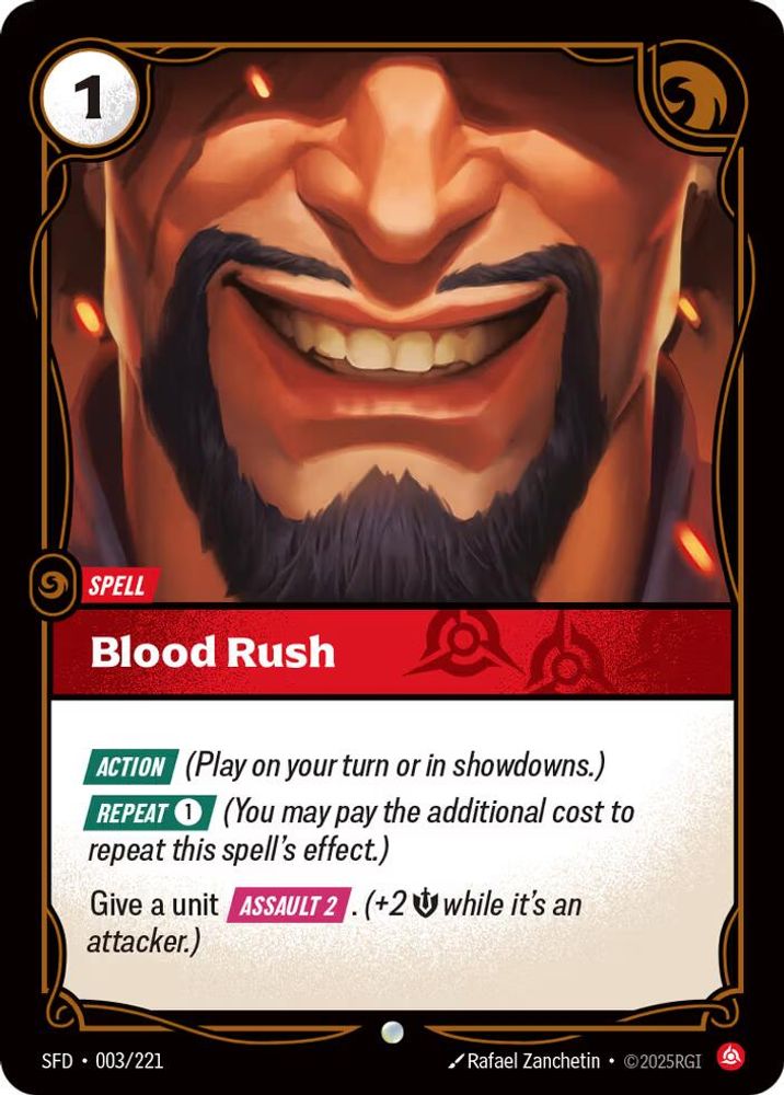 Blood Rush card