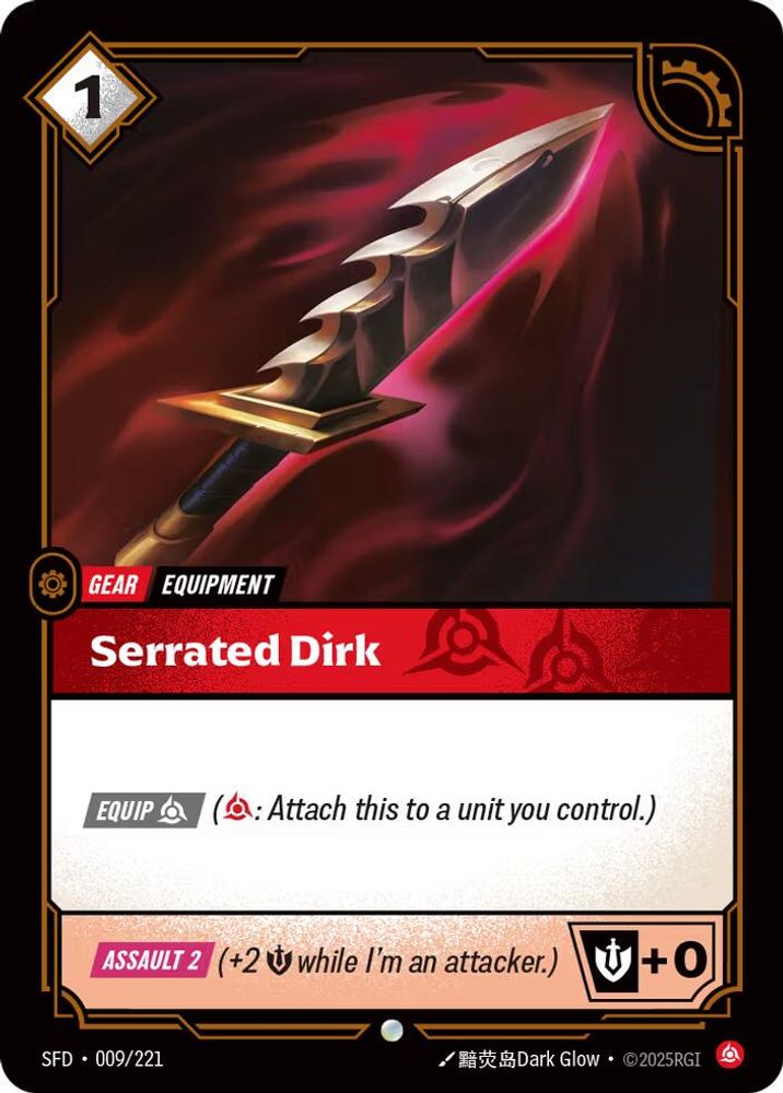 Serrated Dirk card