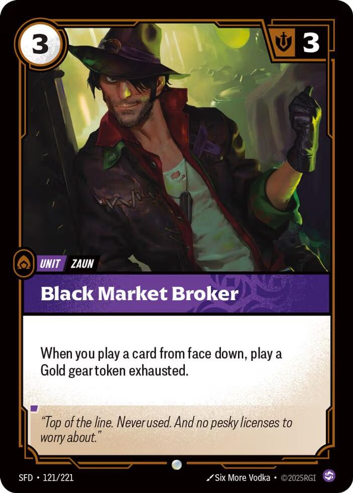 Black Market Broker card
