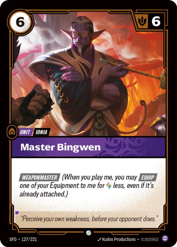 Master Bingwen card