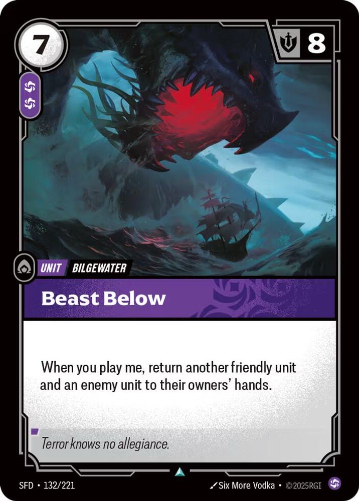 Beast Below card