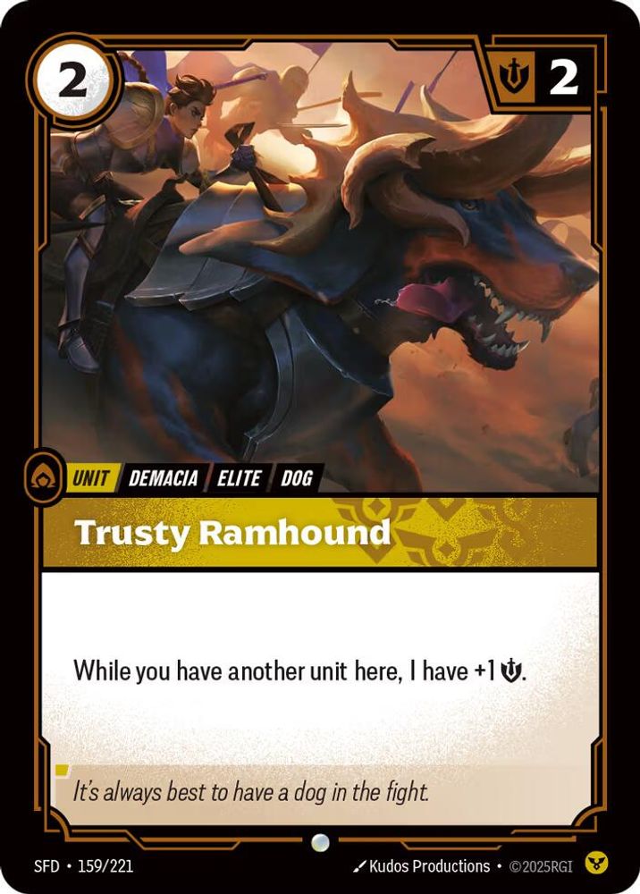 Trusty Ramhound card