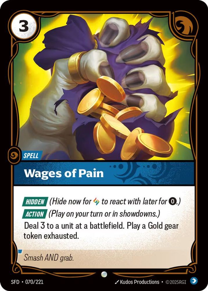 Wages of Pain card