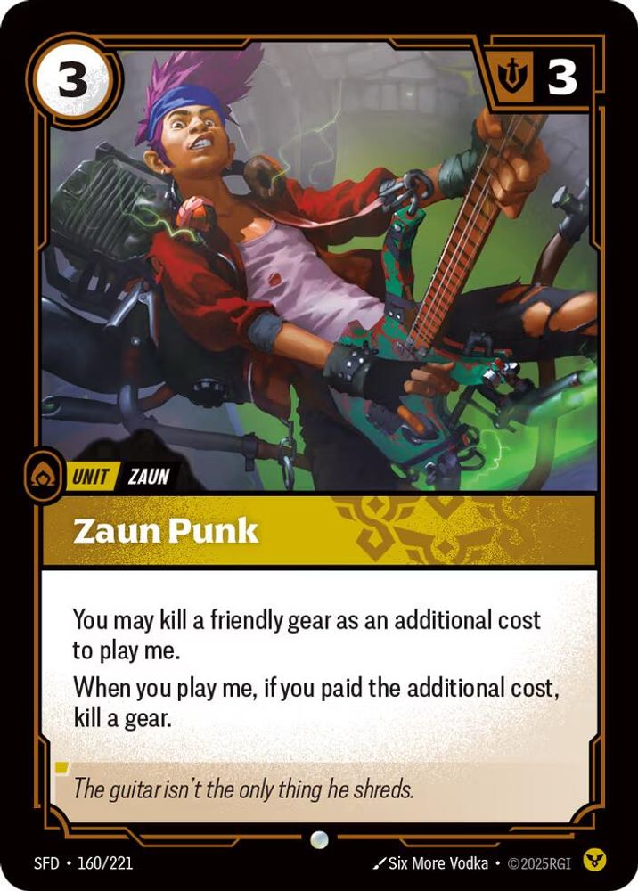Zaun Punk card