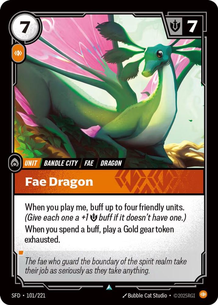 Fae Dragon card