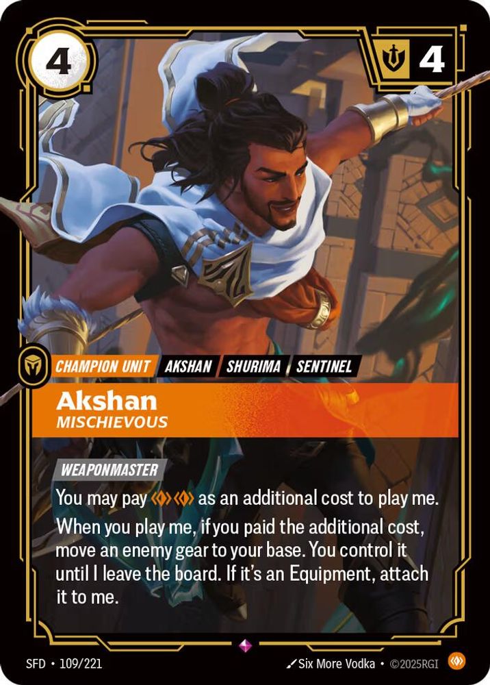 Akshan - Mischievous card