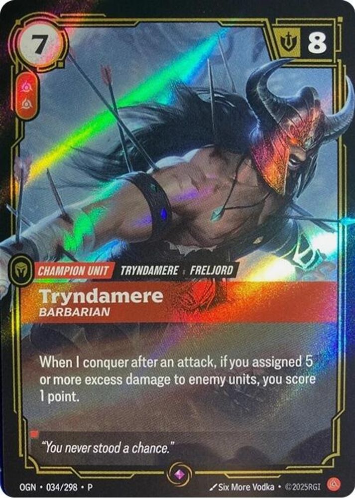 Tryndamere - Barbarian card