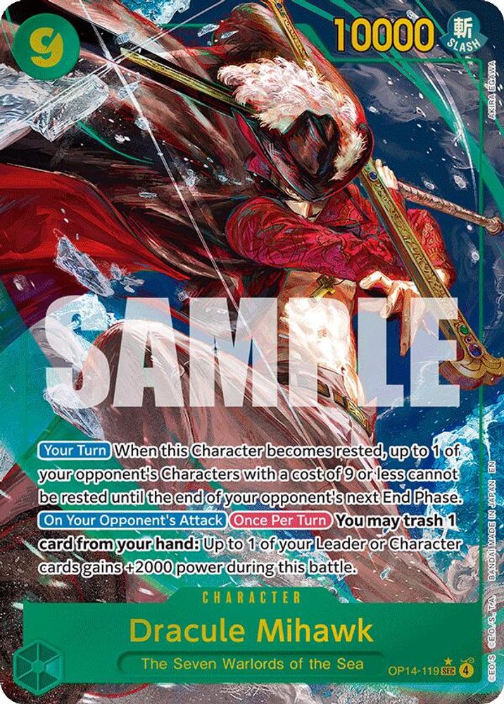 Dracule Mihawk - OP14-119 (Alternate Art)