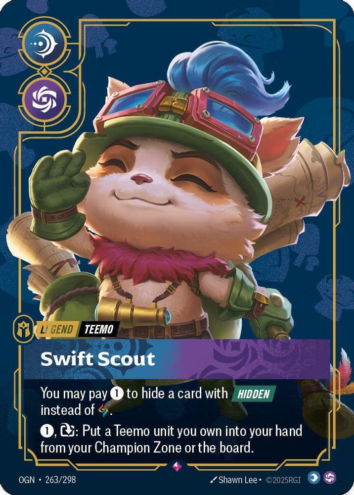 Teemo - Swift Scout (Metal) card