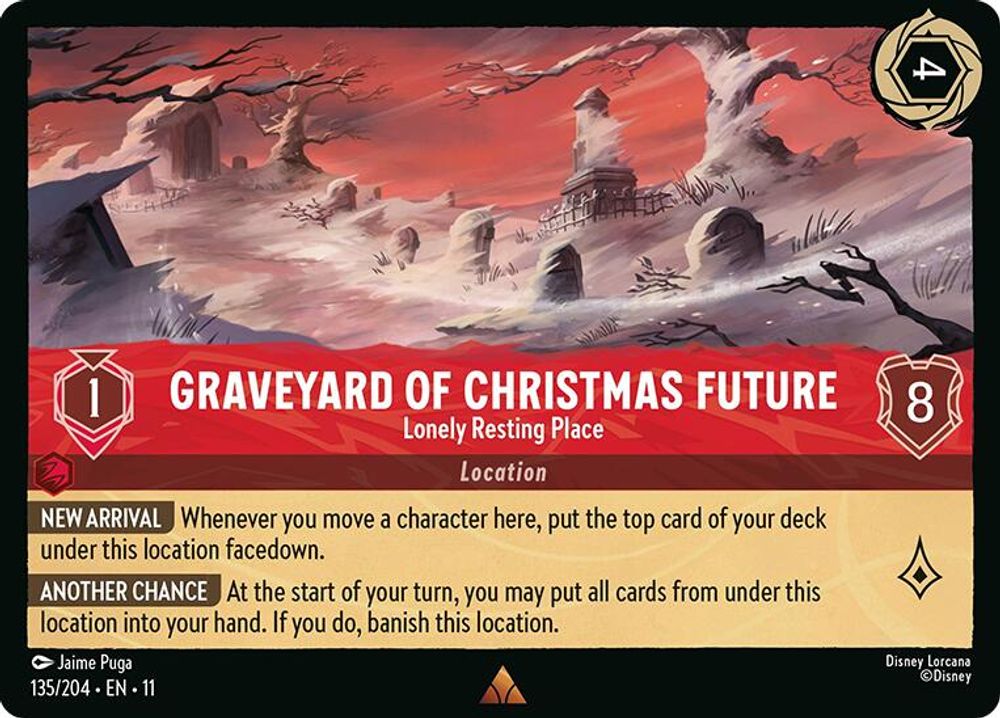 Graveyard of Christmas Future - Lonely Resting Place card