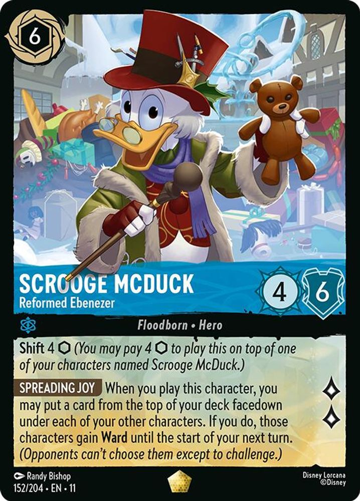 Scrooge McDuck - Reformed Ebenezer card
