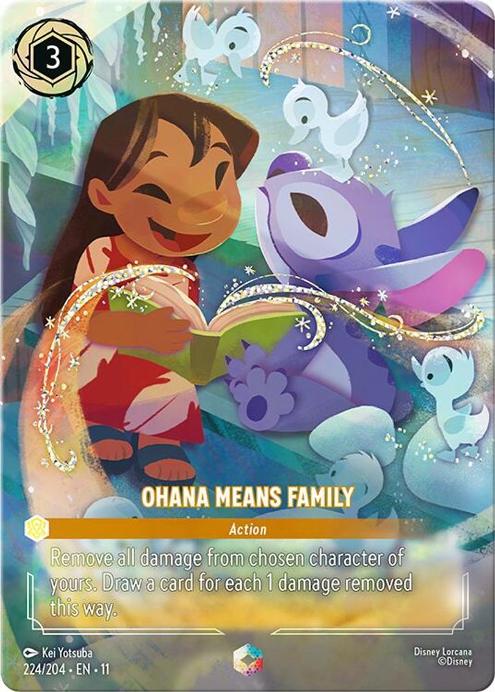 Ohana Means Family (Enchanted) card