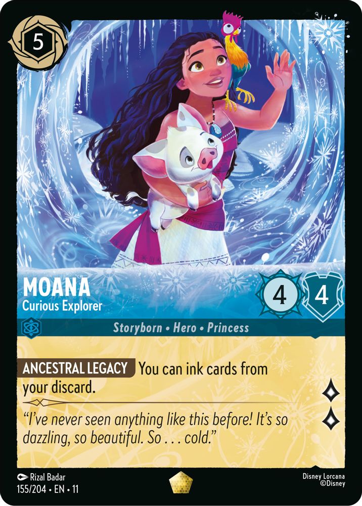Moana - Curious Explorer card