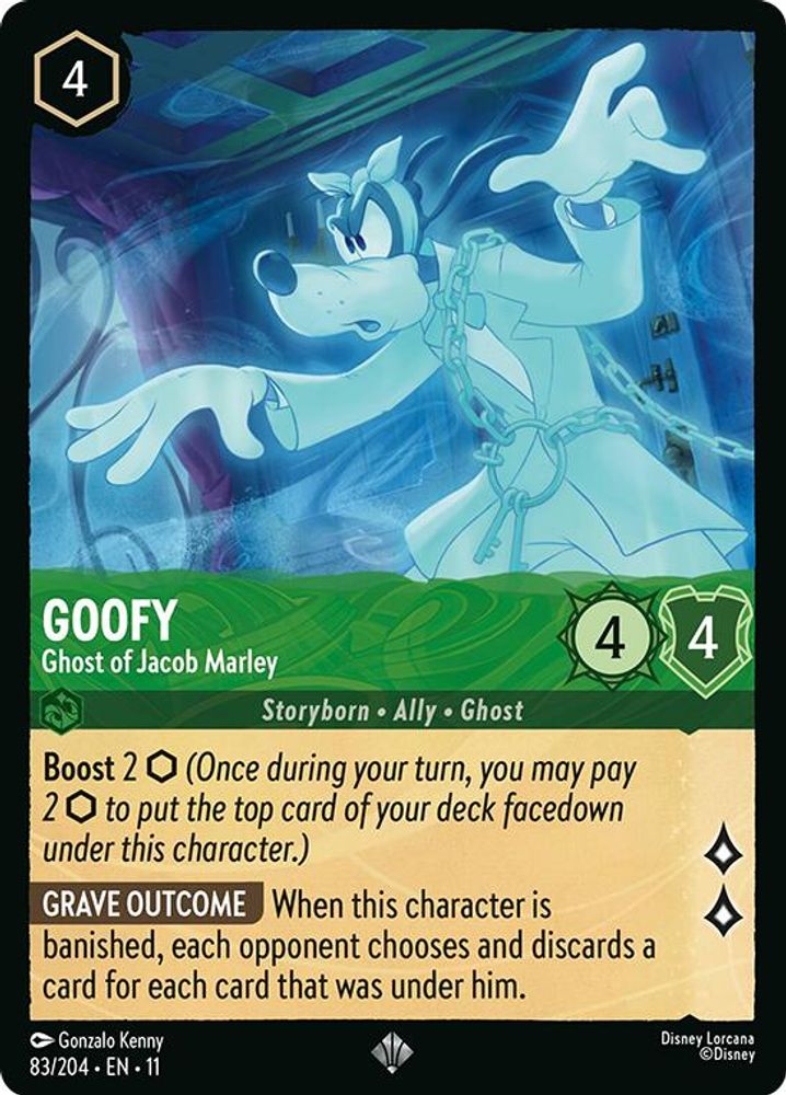 Goofy - Ghost of Jacob Marley card