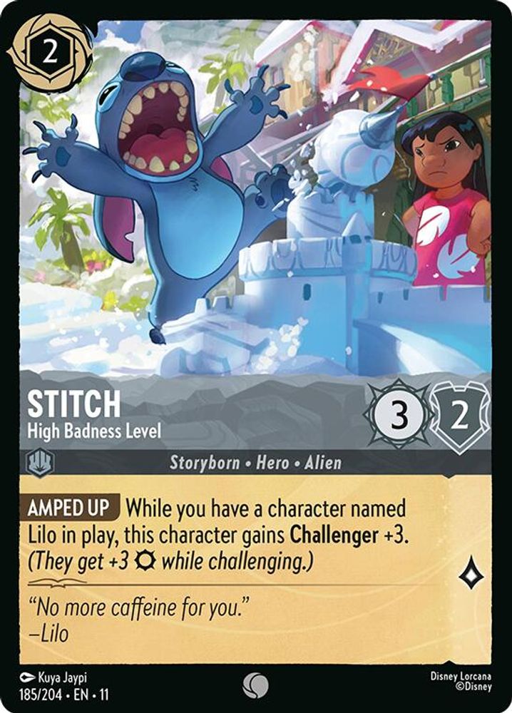 Stitch - High Badness Level card