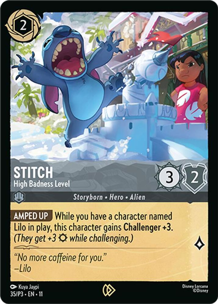 Stitch - High Badness Level card