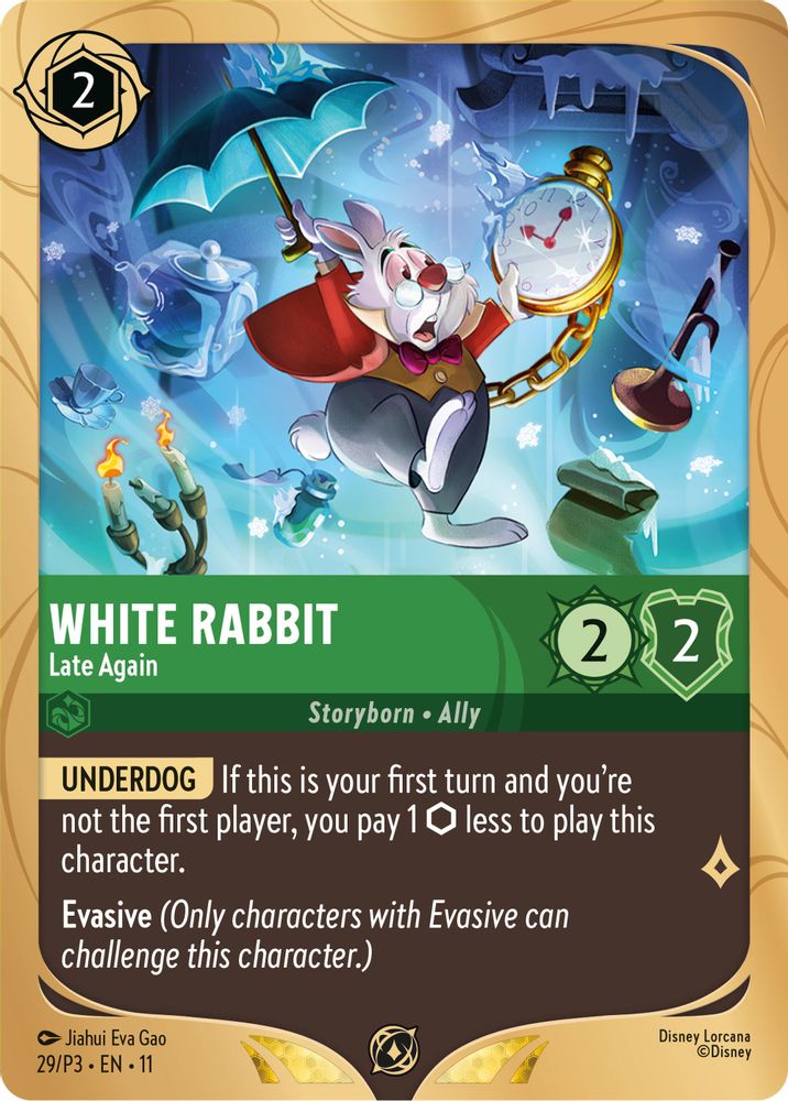White Rabbit - Late Again card
