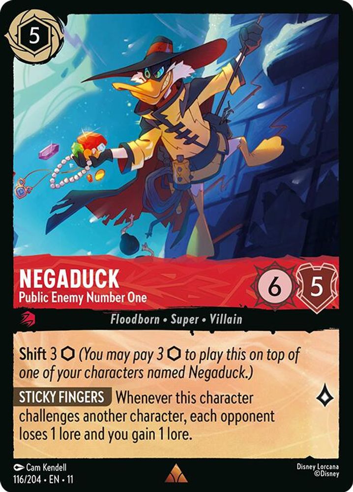 Negaduck - Public Enemy Number One card