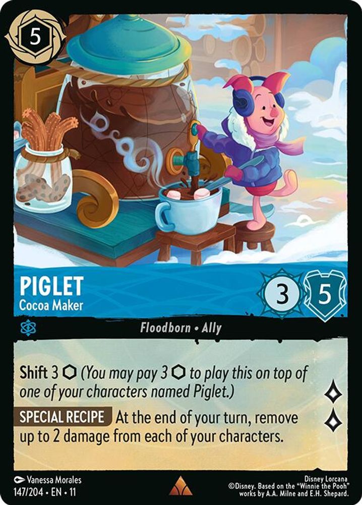 Piglet - Cocoa Maker card