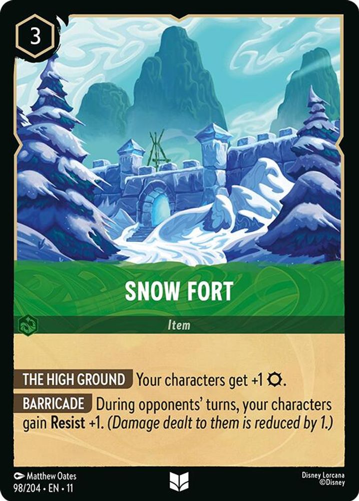 Snow Fort card
