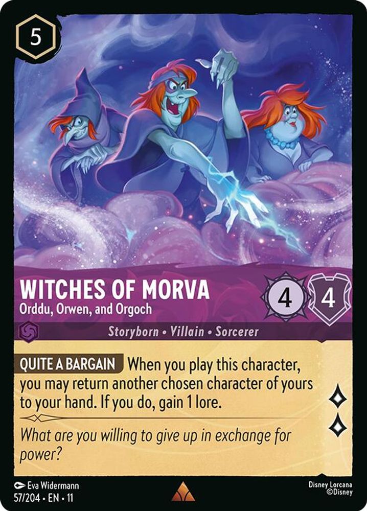 Witches of Morva - Orddu, Orwen, and Orgoch card