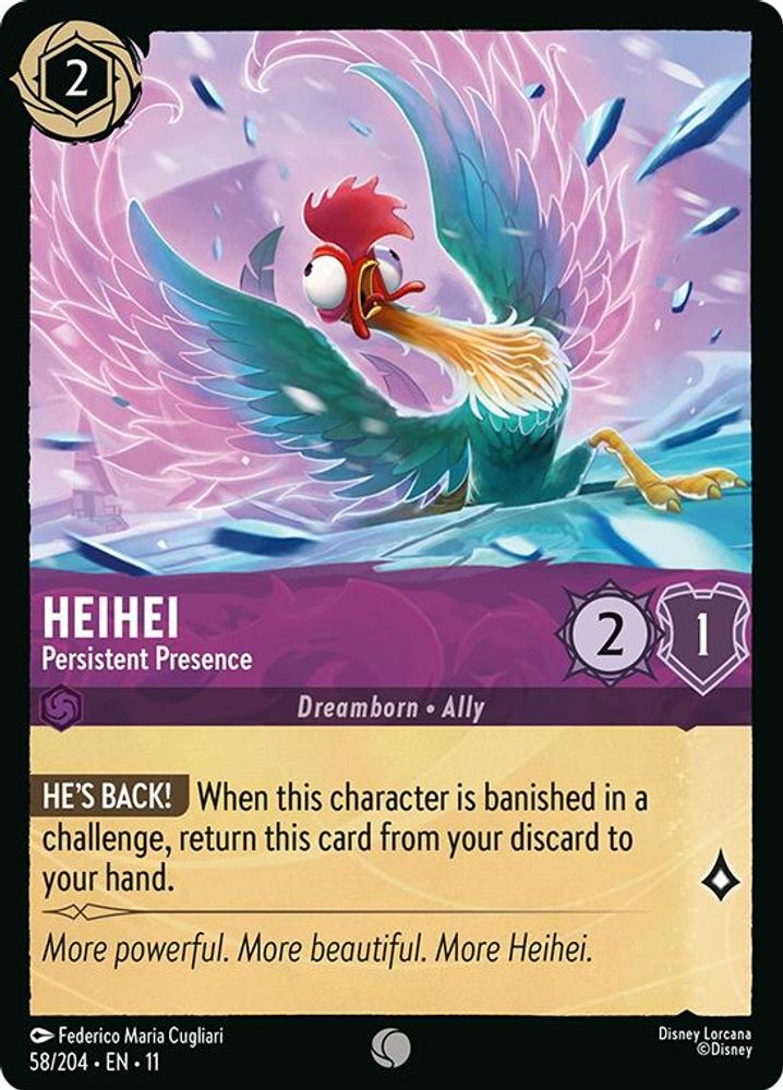 HeiHei - Persistent Presence card