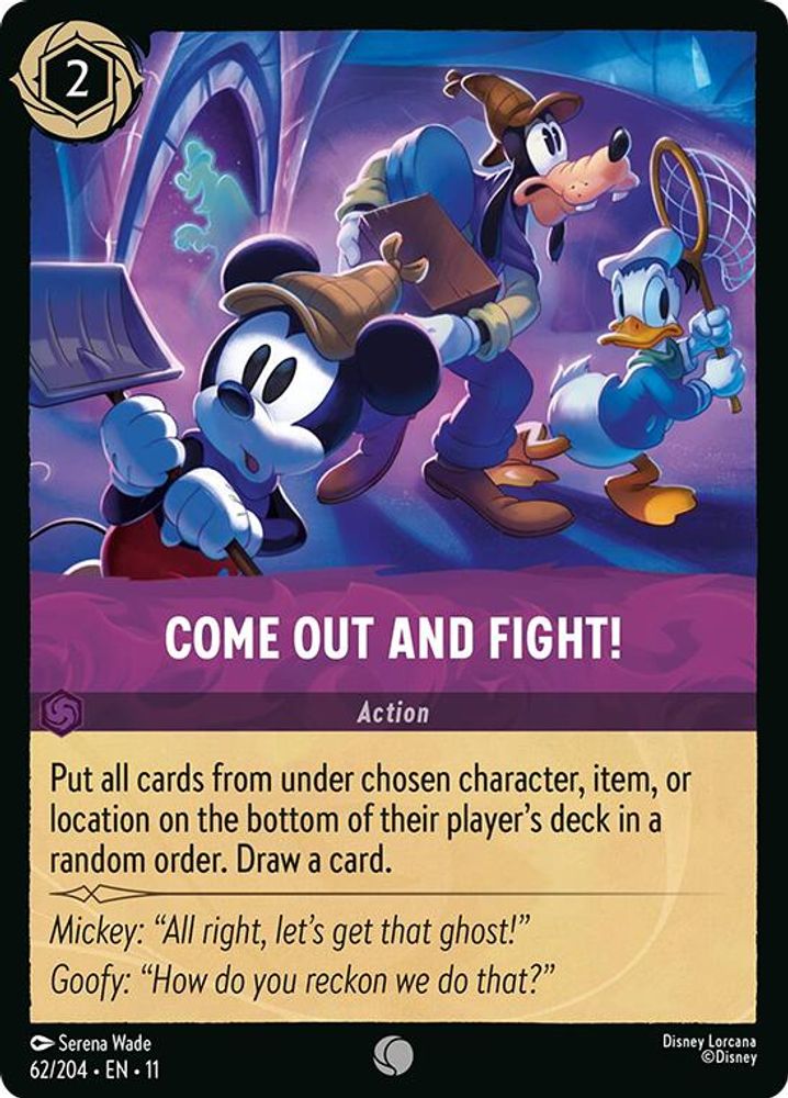 Come Out and Fight! card
