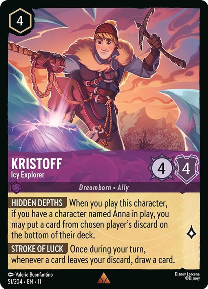 Kristoff - Icy Explorer card