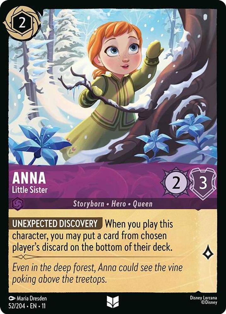 Anna - Little Sister card