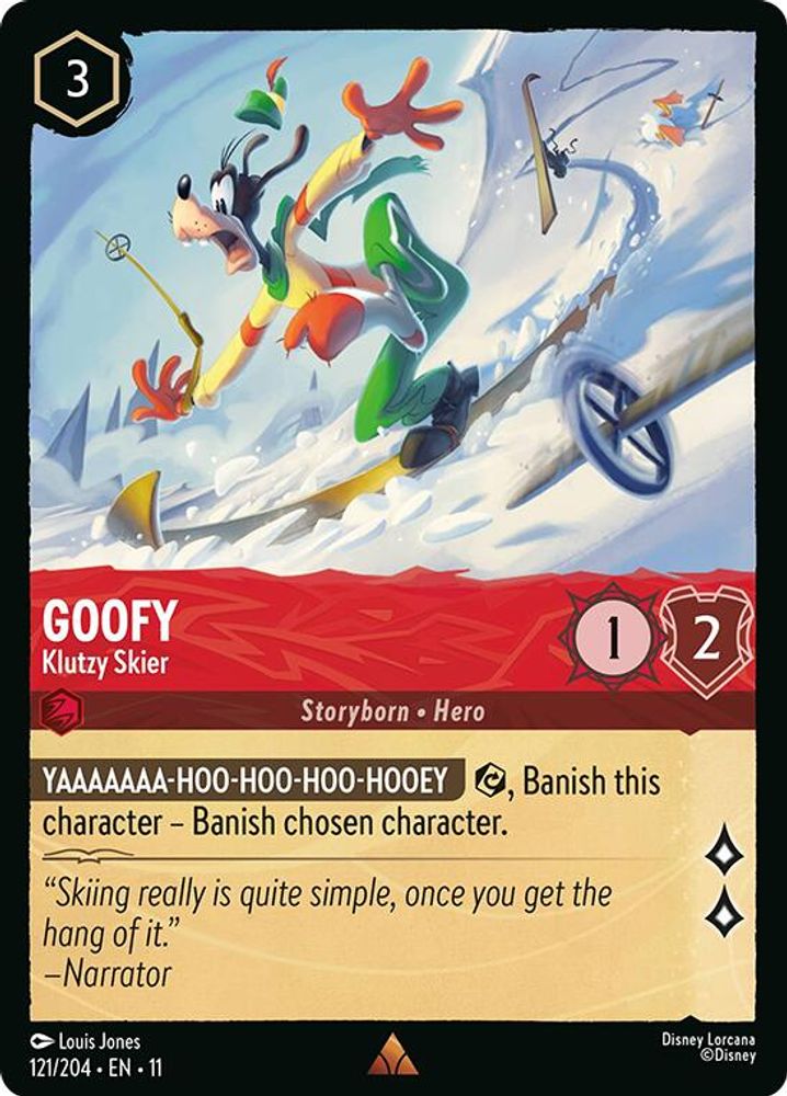 Goofy - Klutzy Skier card