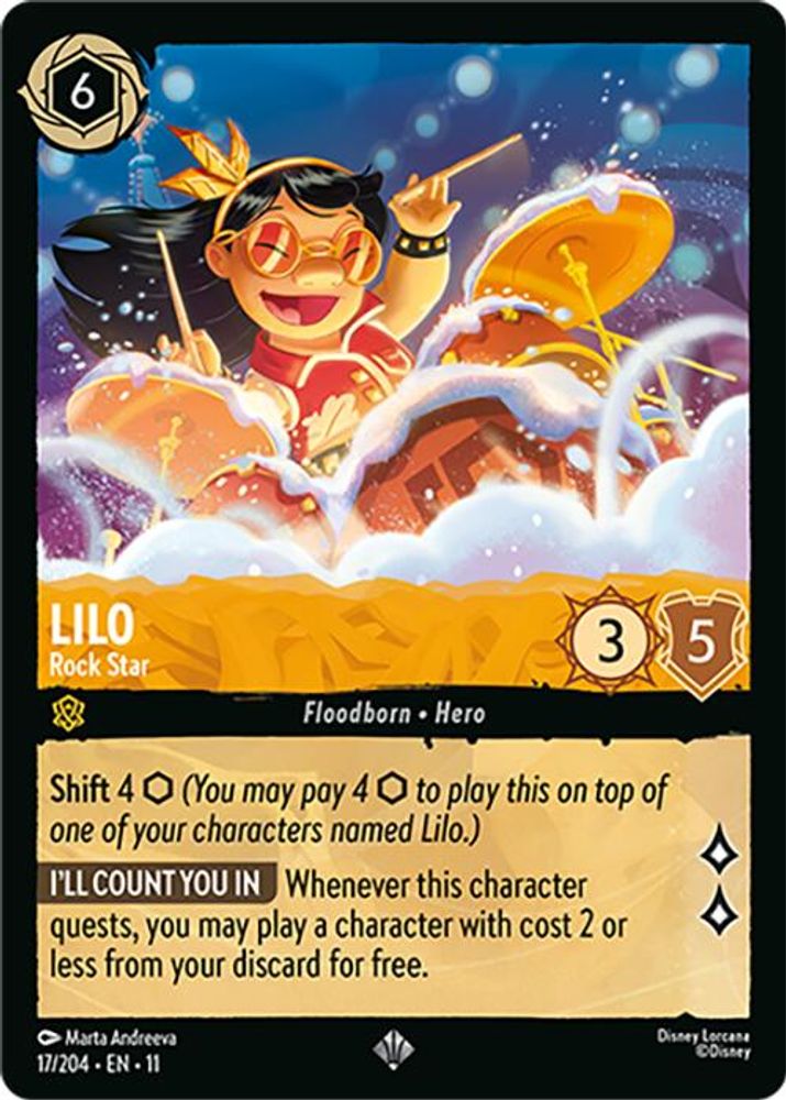 Lilo - Rock Star card