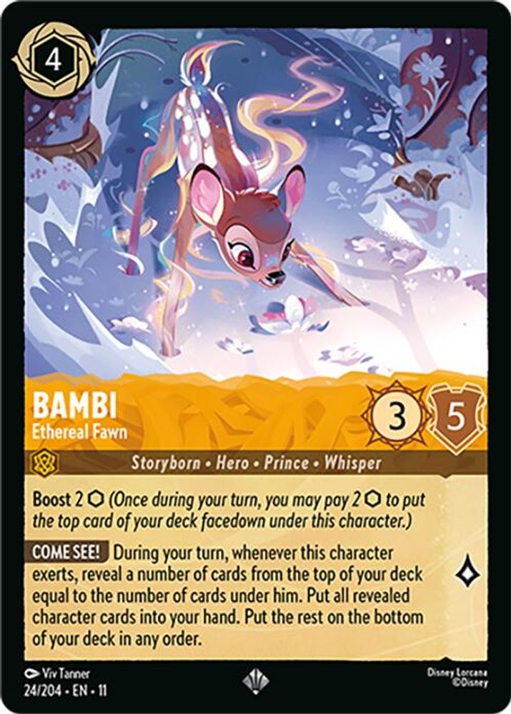 Bambi - Ethereal Fawn card