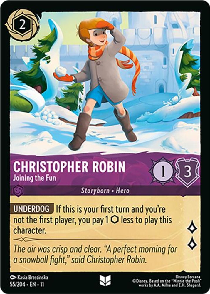 Christopher Robin - Joining the Fun card