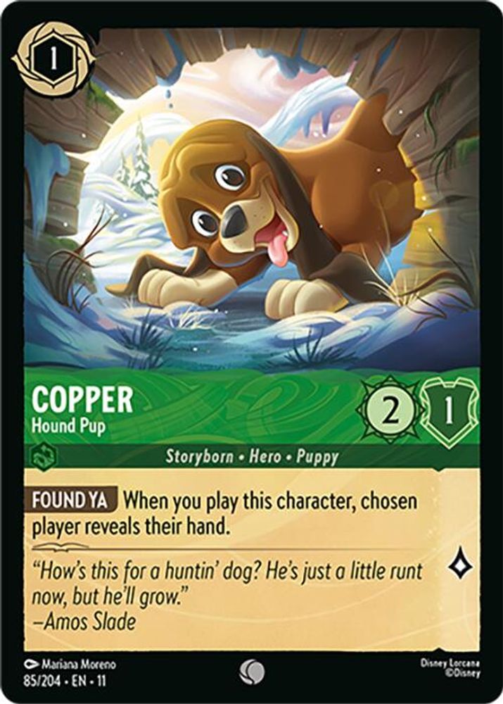 Copper - Hound Pup card
