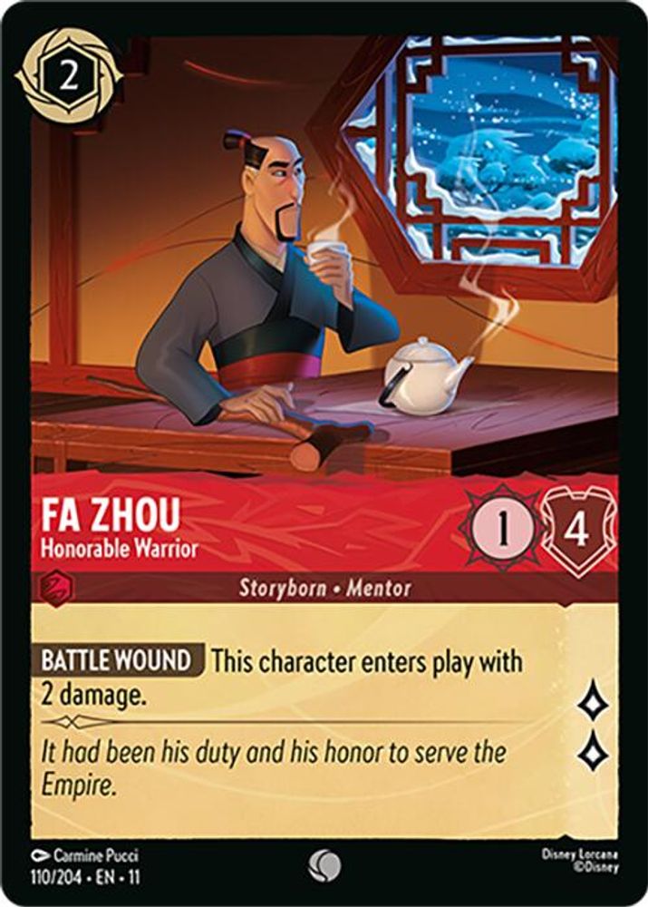 Fa Zhou - Honorable Warrior card