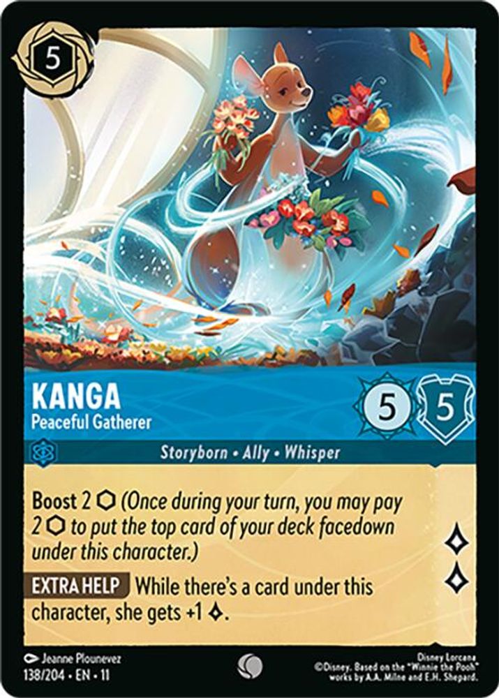 Kanga - Peaceful Gatherer card