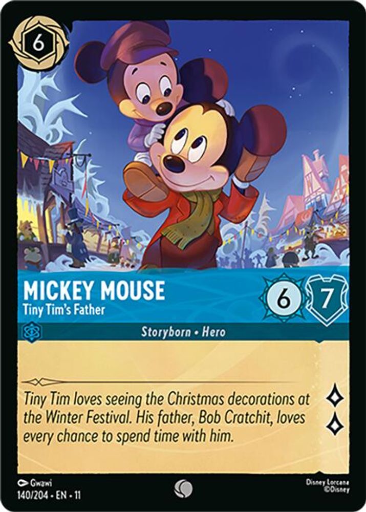 Mickey Mouse - Tiny Tim's Father card