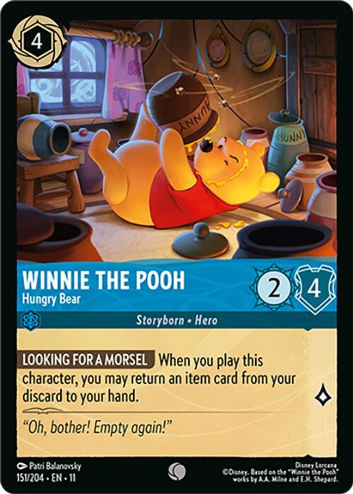 Winnie the Pooh - Hungry Bear card
