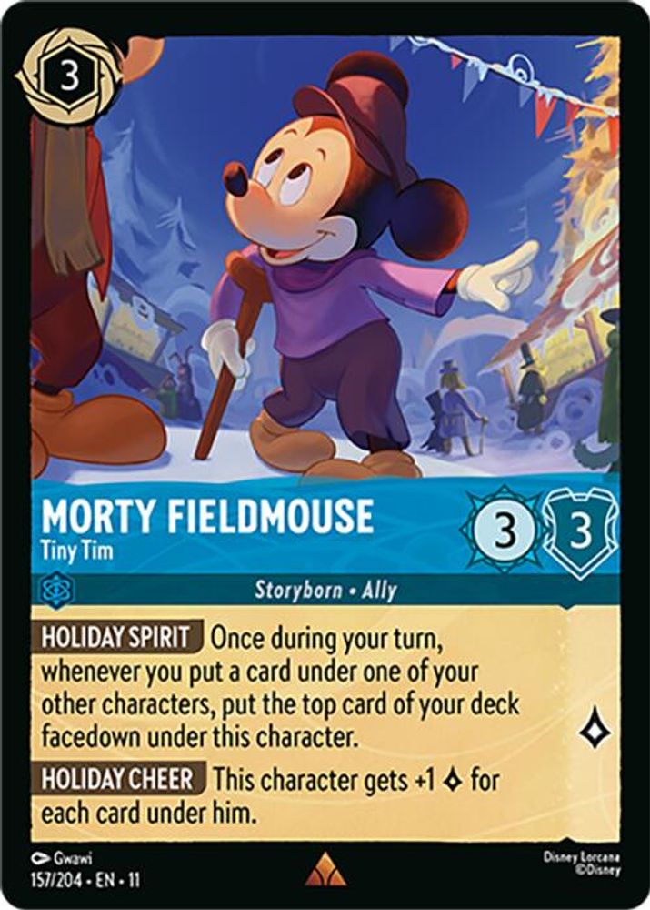 Morty Fieldmouse - Tiny Tim card